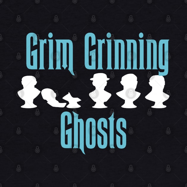 Ghostly Grim Grinning Ghosts by magicmirror